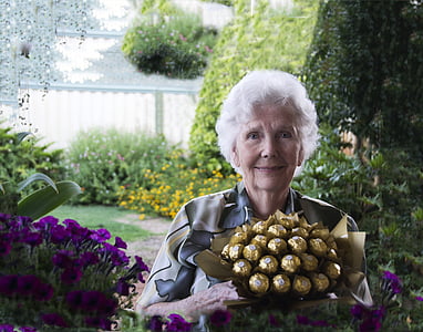 woman holding bunch of chocolate thumbnail