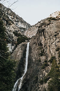 gray stone water fall falling down during daytime thumbnail
