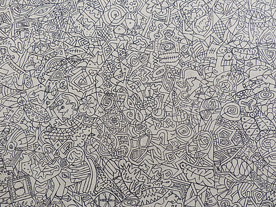 black and white abstract illustration thumbnail