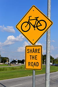 bicycle area signage at daytime thumbnail