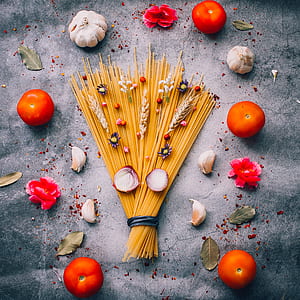 closeup photo of tomatoes and pasta thumbnail