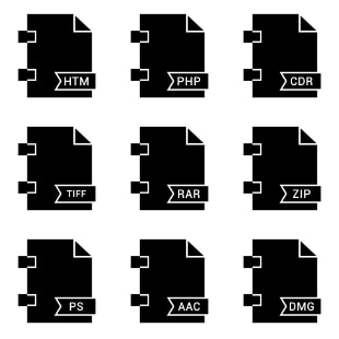 File Names Vol 3 svg vector icon sets
