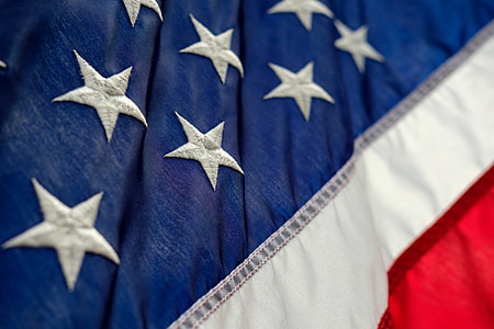 flag of America close up photo thumbnail
