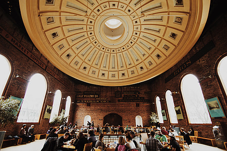 People inside a big hall in Boston, Massachusetts thumbnail