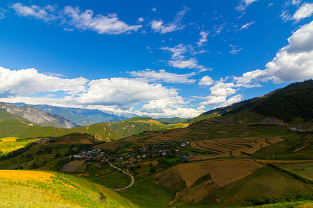 bird's-eye view of green mountain thumbnail