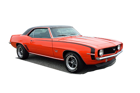 orange and black Ford Mustang GT convertible coupe thumbnail