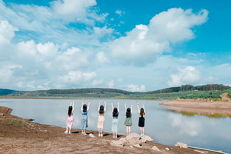 Six Women Raising Their Both Hands thumbnail