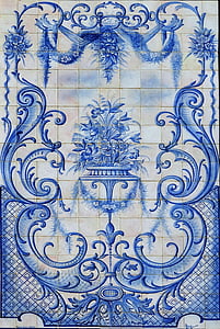 white and blue ceramic tiles thumbnail