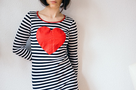 Girl with a heart on a shirt thumbnail