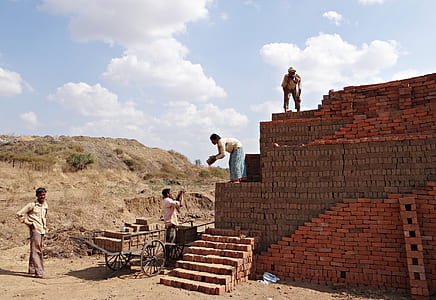 person standing on stock of brick thumbnail