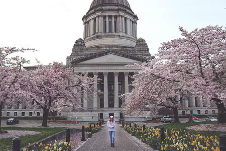woman standing on pathway thumbnail