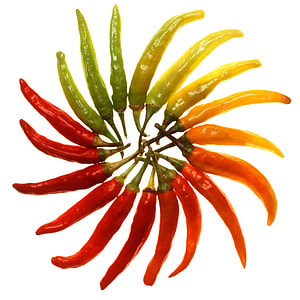 red, green, and yellow chili lot thumbnail