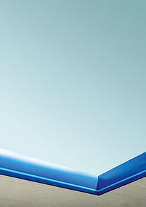 white-and-blue rooftop under grayish sky thumbnail