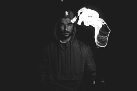 man in black pullover hoodie thumbnail