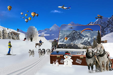 man riding ski thumbnail