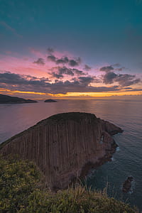 aerial photography of cliff thumbnail