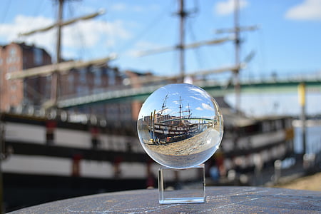 selective focus photo of clear glass ball thumbnail