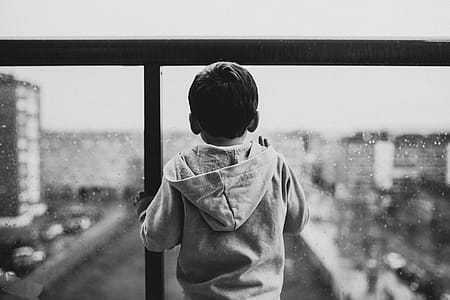 Boy Wearing Gray Hoodie thumbnail