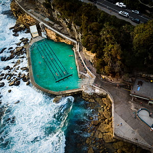 aerial view of building and roads thumbnail