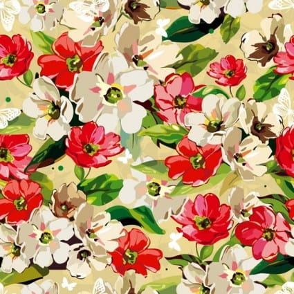 Fashion flowers seamless pattern vectors eps file