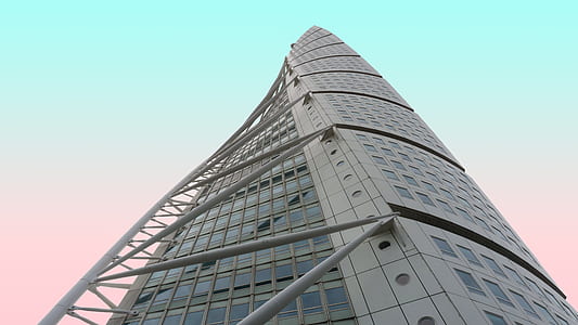 white building worm's eye photography thumbnail