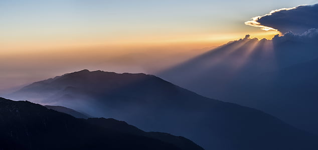 aerial photography of mountains thumbnail
