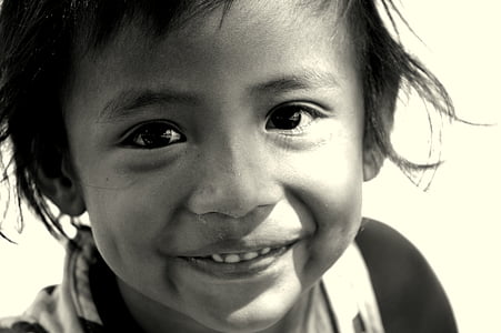 grayscale photography of child thumbnail