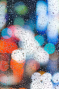 bokeh photography of glass with water drops thumbnail