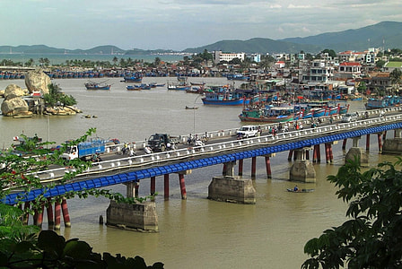 high angle photo of bridge thumbnail