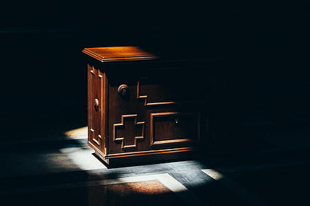 Brown Wooden End Table thumbnail