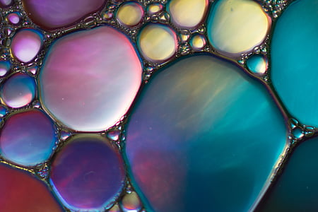 teal, pink, and gold painted surface thumbnail
