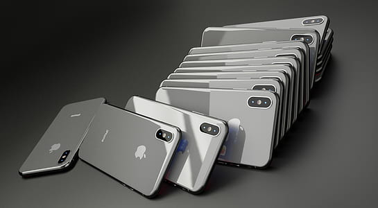 silver iPhone X lot thumbnail