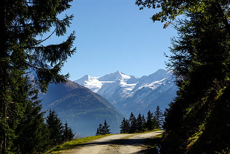 alp mountain under clear blue sky thumbnail
