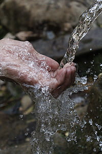 Person Cleaning Hands under Water thumbnail