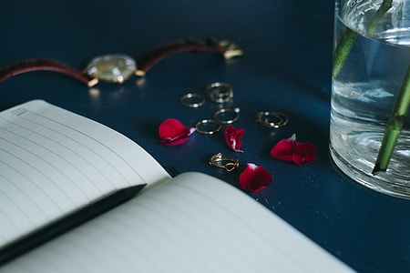 Lovely workplace with red roses thumbnail