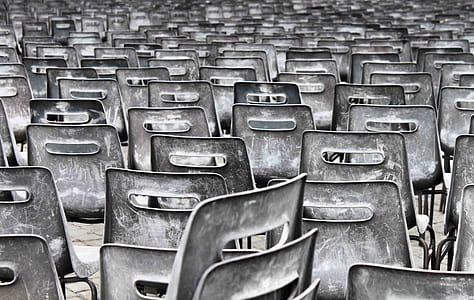 unoccupied gray chair lot thumbnail