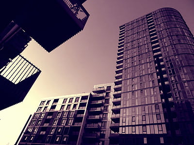 sky, buildings, glass, architecture thumbnail