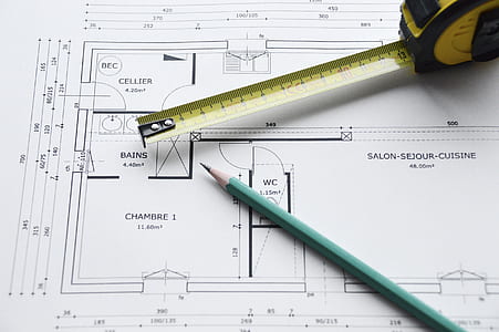 pencil and tape measure on blueprint thumbnail