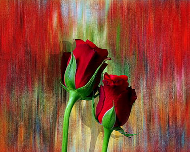 red roses painting thumbnail