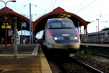 close-up photography of black and white train thumbnail