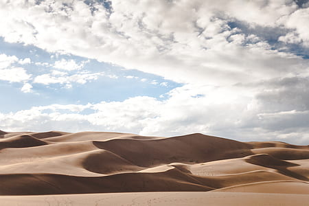 desert under cloudy sky thumbnail