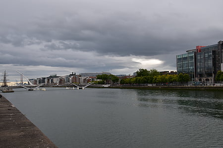 cable bridge near high-rise building thumbnail