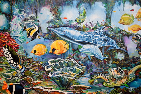under the sea-themed painting thumbnail