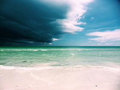 Beach seascape and sky in Florida thumbnail