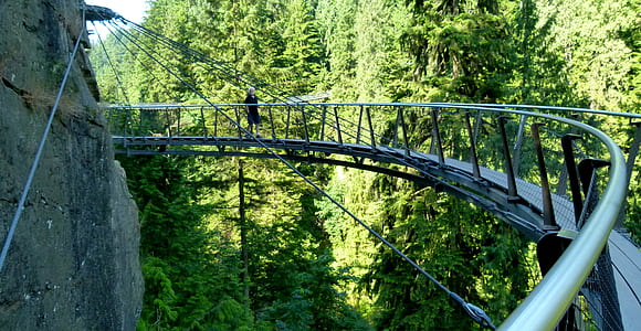 person walking on bridge thumbnail