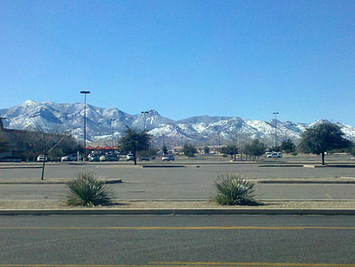 Huachuca Mountains in the winter in Sierra Vista, Arizona thumbnail
