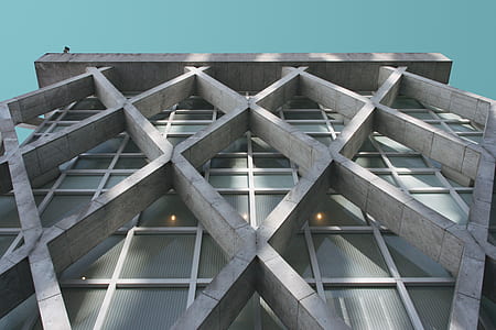 low-angle photography of gray concrete structure thumbnail