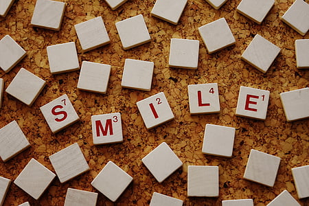 scrabble pieces reading SMILE thumbnail