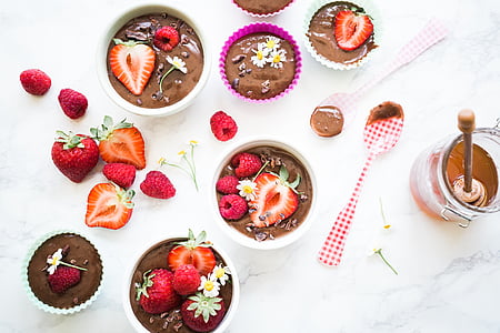 flat lay photography of variety of desserts thumbnail