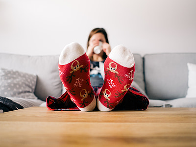 woman wearing foot socks thumbnail
